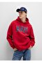 Oversized (Wide Cut) Sweatshirt with Logo Print