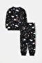 Girl's Pajama Set Rainbow Printed Long Sleeve Set 3-8 Years - 2