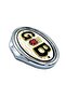 Embossed g B Letter with Oval Frame Special for Label Makers Gold and Silver Design England Flag Gb Letter - 4