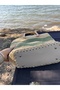 Daily Straw and Green Color Daily Beach Bag Summer Handbag Hand Knitted - 4