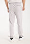 Men's Gray Adjustable Leg Relaxed Fit Diver Fabric Sweatpants - 5