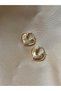 Gold Domed Heart Earrings