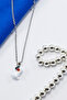 Stainless Steel Chain Evil Eye Glass Tiny Cute White Kitten Bijoux Necklace, Gift Necklace - 5