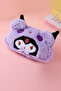 Kawaii Plush Pen Holder-Pencil Case |   Makeup Bag & Organizer Purple - 4
