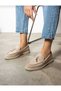 Loro Suede Leather Detail Loafer Lace-Up Casual Shoes