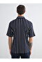 Regular Fit Short Sleeve Striped Men's Shirt - 4