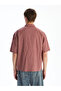 Comfortable Fit Short Sleeve Plaid Men's Shirt - 4