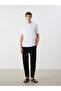 White Crew Neck Combed Cotton Men's T-Shirt - 2