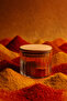 Set of 6 Striped Glass Spice Jars – Set of Jars with Airtight Wooden Vacuum Lids 365 ml - 5