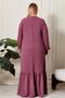 Summer Women's Plus Size Dress Pleated Women's Hijab Dress Ayrobin Fabric - 9