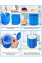 Silicone Ice Cube Maker Genie – Compact Ice Cube Tray with Lid & Storage Bucket | Easy Release - 3