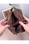 Genuine Leather Large Men's Handbag Zippered Dark Brown Color 2104 - 5