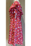 Women's Pink Floral Casual Mini Dress Off Shoulder Boho Size Small - 4