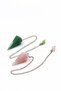 Natural Stone Aventurine Stone-Pink Quartz Stone Pandul Pendulum Set of 2 - 2