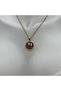 Steel Vintage Art Necklace Series: Round Model Pearl Detail - Gold - 2