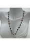 Steel Silver Heart Colored Stone Necklace - Silver - 3