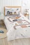 Road and Car Patterned Hopscotch Themed Children's and Teenager's Room Pique Set - 2