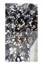 Gray Skirt Edge Daisy Patterned Color Gradient 2 Layer Pleated Tulle Curtain - 3