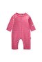 Striped Knitwear Jumpsuit 0-3 Years Powder Coral - 2