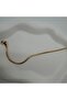 Steel Gold Unisex Thin Chain Detail Bracelet - Gold - 2