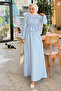 Gathered Detailed Skirt Shirt Hijab Suit - 3