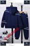 Children's Unisex "Kara 3Lu Cat" Special Printed Hooded Tracksuit Set - 2