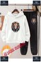 Children's Unisex "Lion Geo" Special Printed Hooded Tracksuit Set