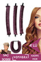 Heatless Hair Curler Velvet Hair Curler 4-Piece Curler Set Natural Wave Styling
