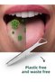 White Nano Bamboo Toothbrush - Ultra Soft + Stainless Steel Tongue Cleaner + Toothbrush Cup - 9