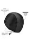 Black Swimming Cap Lycra Flexible Fabric Pool Sea Swimming Cap Cloth - 3