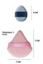 1 Piece Mini And 1 Piece Triangle Cosmetic Puff Finger Face Makeup Under Eye Concealer Dry Wet Cloth Sponge - 2