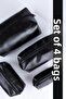 Practical Easy-To-Carry Organizer Black 4 Different Sizes Travel Camping Bag Makeup Bag Set of 4 - 5