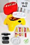 18 Piece Table Toy Repair Set - Educational Occupation Play Tool Bag with Carrying Case Seat - 2
