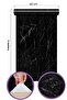 ورق تغليف منقوش بالرخام الأسود، رف طاولة كونترتوب بطول 5 أمتار - 3