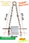 Macrame Toilet Paper Holder Hanger - Wooden Beaded Toilet Paper Holder - 2