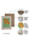 Natural Wooden Framed 5-Piece Painting Set Five-007 - 3