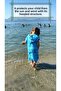 Eco-Friendly 100% Cotton Hooded Striped Children's Beach and Bath Peshtemal Poncho - 5