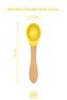 Silicone Feeding Set 3-Piece Sunrise Yellow / Food Plate, Bamboo Handle Food Spoon and Fork - 3