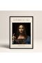 Black Wooden Framed Painting Framed Poster Artistic Modern Wall Decor (Davinci07-Black-30X40)