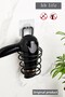 Strong Magic Adhesive Black Hair Dryer Hanger, Black Steamer