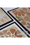Framed? 4 Piece Abstract Pastel Painting Set? 18X23 cm 30X40 cm Black and White Wooden Frame? D-003 - 3