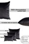 Gray Anthracite Velvet (Babyface) Throw Pillow Cover - 2