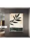 Amazing | Bohemian Abstract Leaf Macro Model | Framed Tempered Glass Table Single Vertical