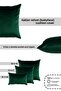 Dark Green Velvet (Babyface) Throw Pillow Cover - 2