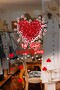Circumcised Hearts on February 14 Valentine's Day Glass Showcase Room Sticker 70cm