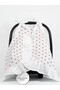 Muslin Heart Color Ruffle Detailed Stroller Cover - 3