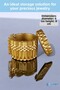 Jewelry Organizer Jewelry Organizer Makeup Box Jewelry Box Gold Color Model 13 - 2