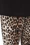 Siyah Leopar Desenli Kapri Örme Pijama Takımı TBBSS25AI00002 - 2