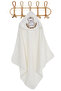 100% Cotton Newborn Baby Swaddle Embroidered Bath Towel Cream