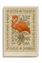 Mosso Cream Color Theme Flower Detailed Flamingo Pattern Woven Base Modern Decorative Carpet Mosso192Cream